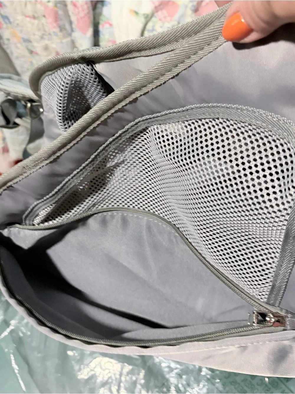 Pet Sling Bag in light grey - NEW